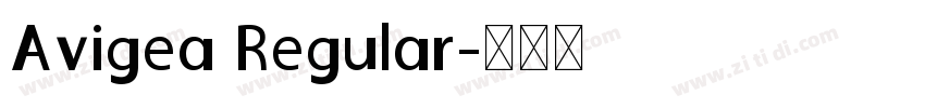 Avigea Regular字体转换